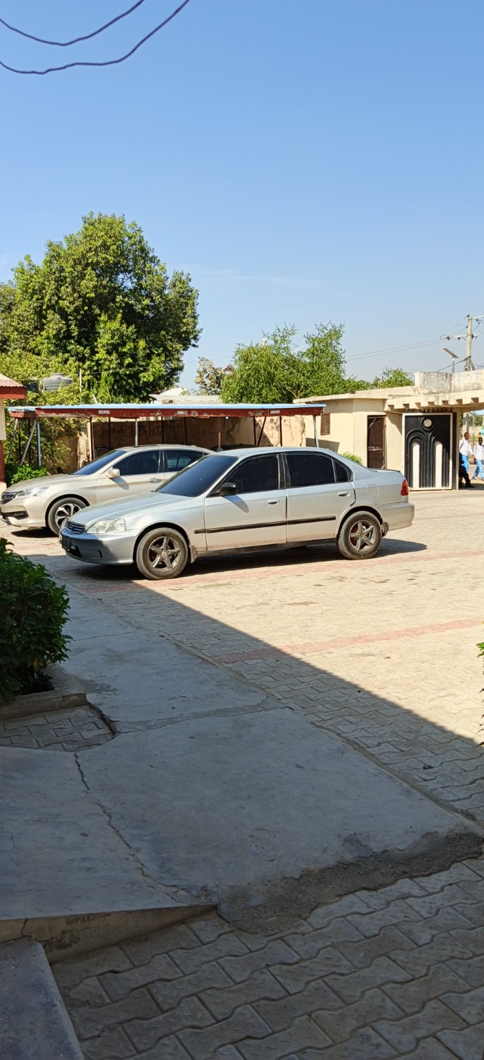 The hospital courtyard in Maiduguri